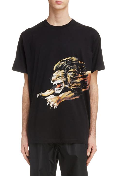 distressed givenchy t shirt|givenchy lion t shirt.